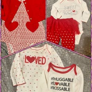 Valentine Carter’s Baby Girl Outfit Bundle